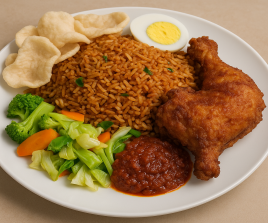 1. Nasi Lemak Goreng Ayam Vege