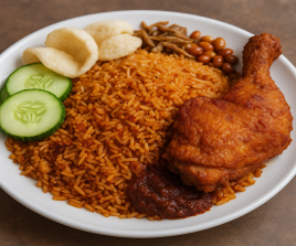 1. Nasi Lemak Goreng Ayam